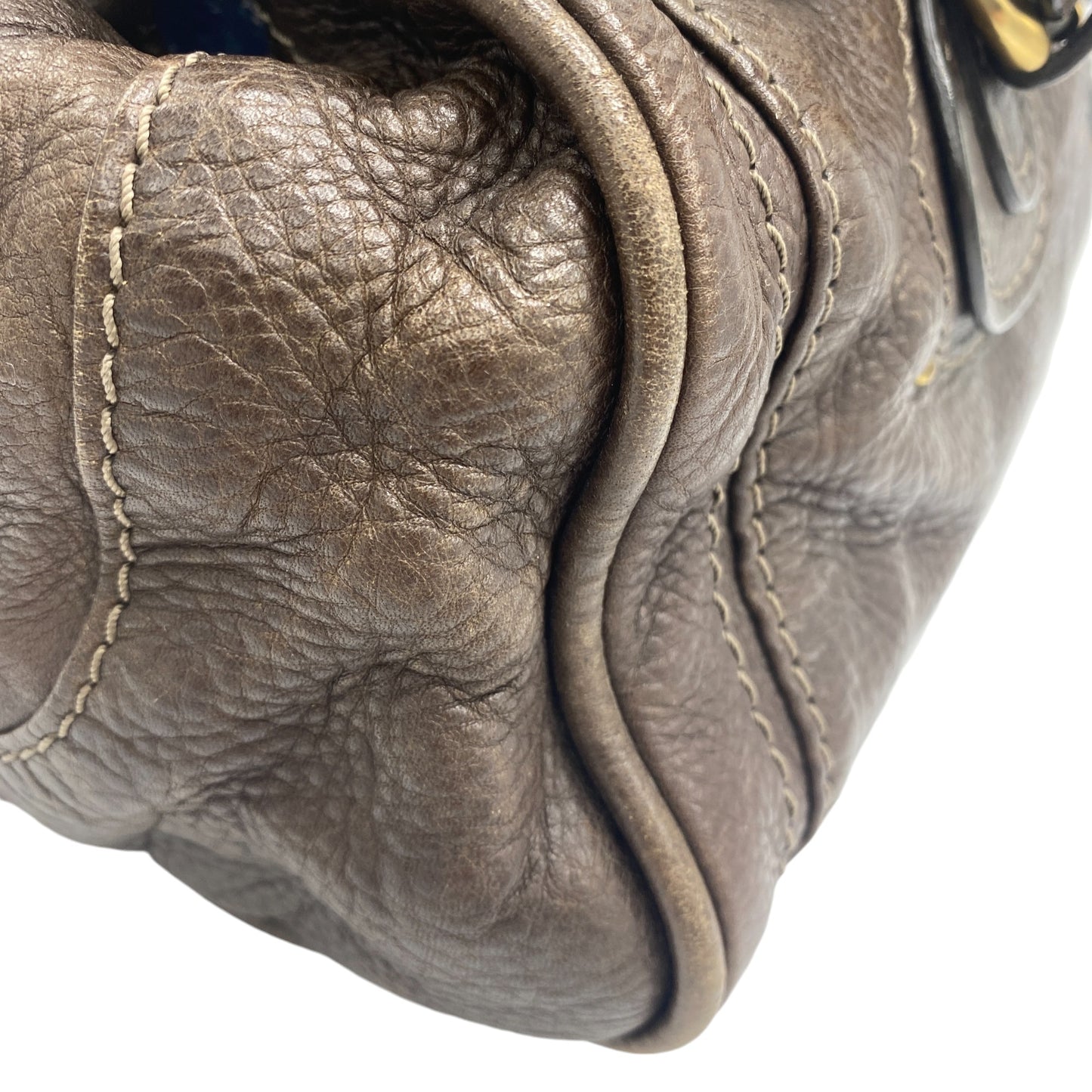 CHLOE PADDINGTON LEATHER BAG BROWN