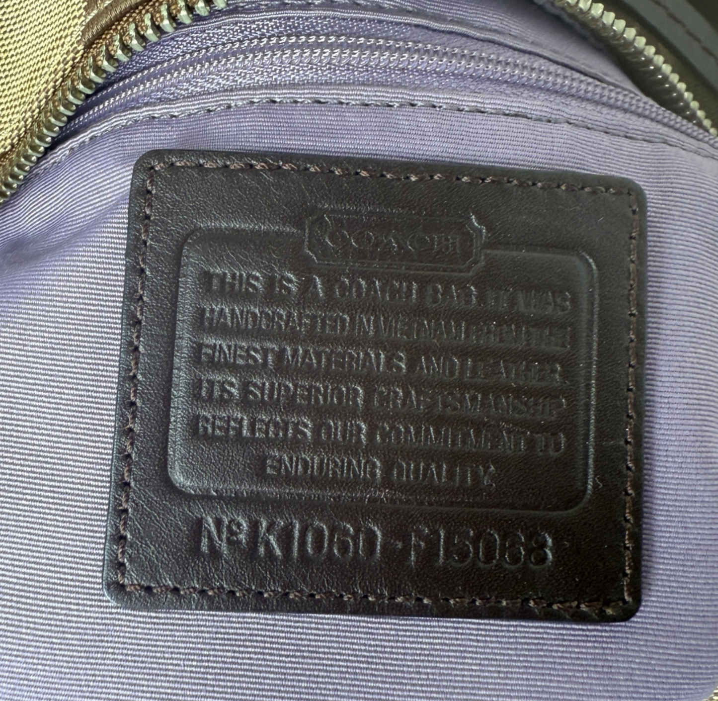 COACH SIGNATURE SHOULDER BAG