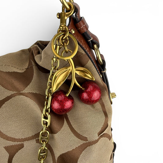 COACH SIGNATURE CARLY SHOULDER BAG (LARGE)