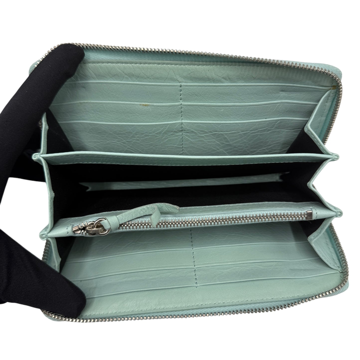 BALENCIAGA WALLET LIGHT BLUE