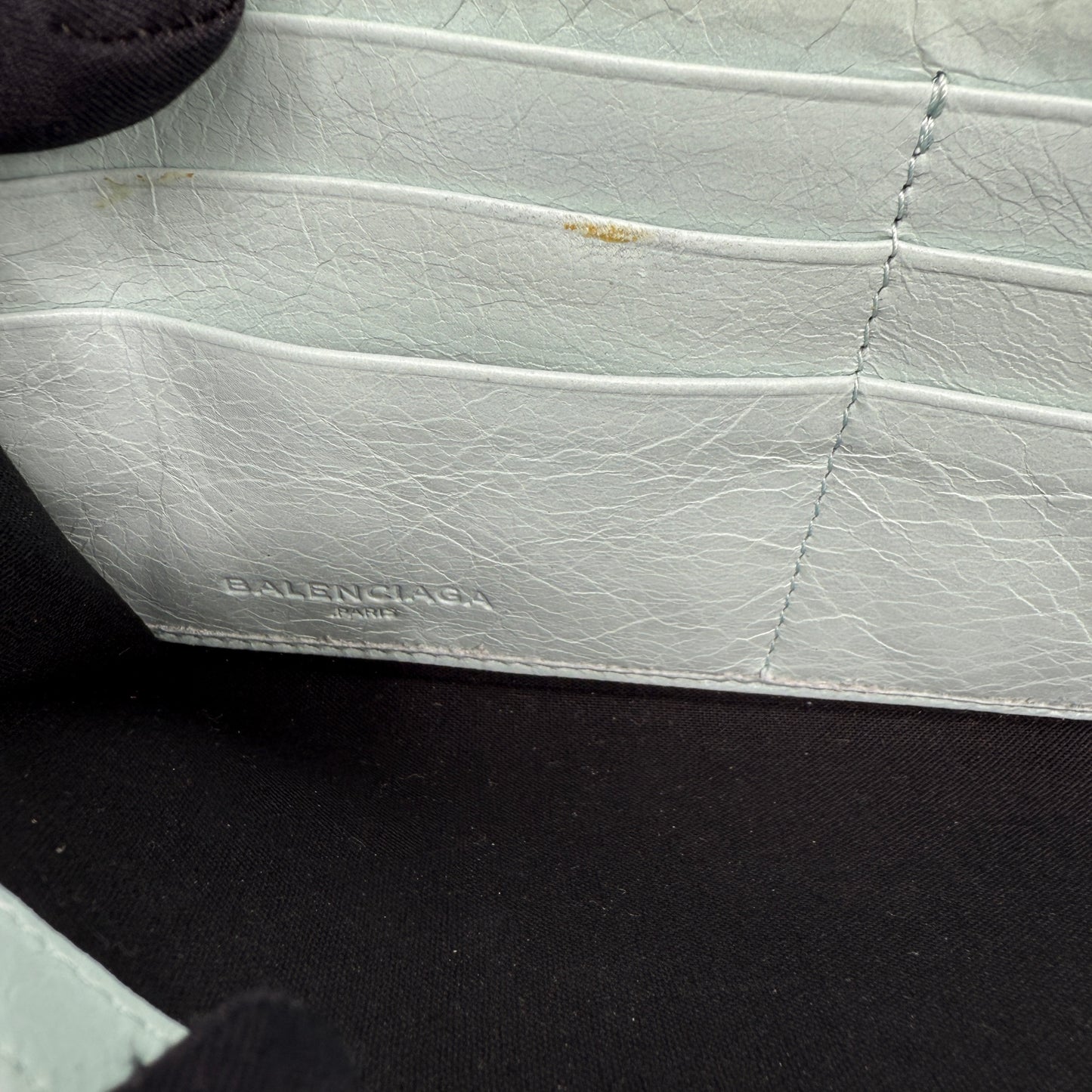 BALENCIAGA WALLET LIGHT BLUE