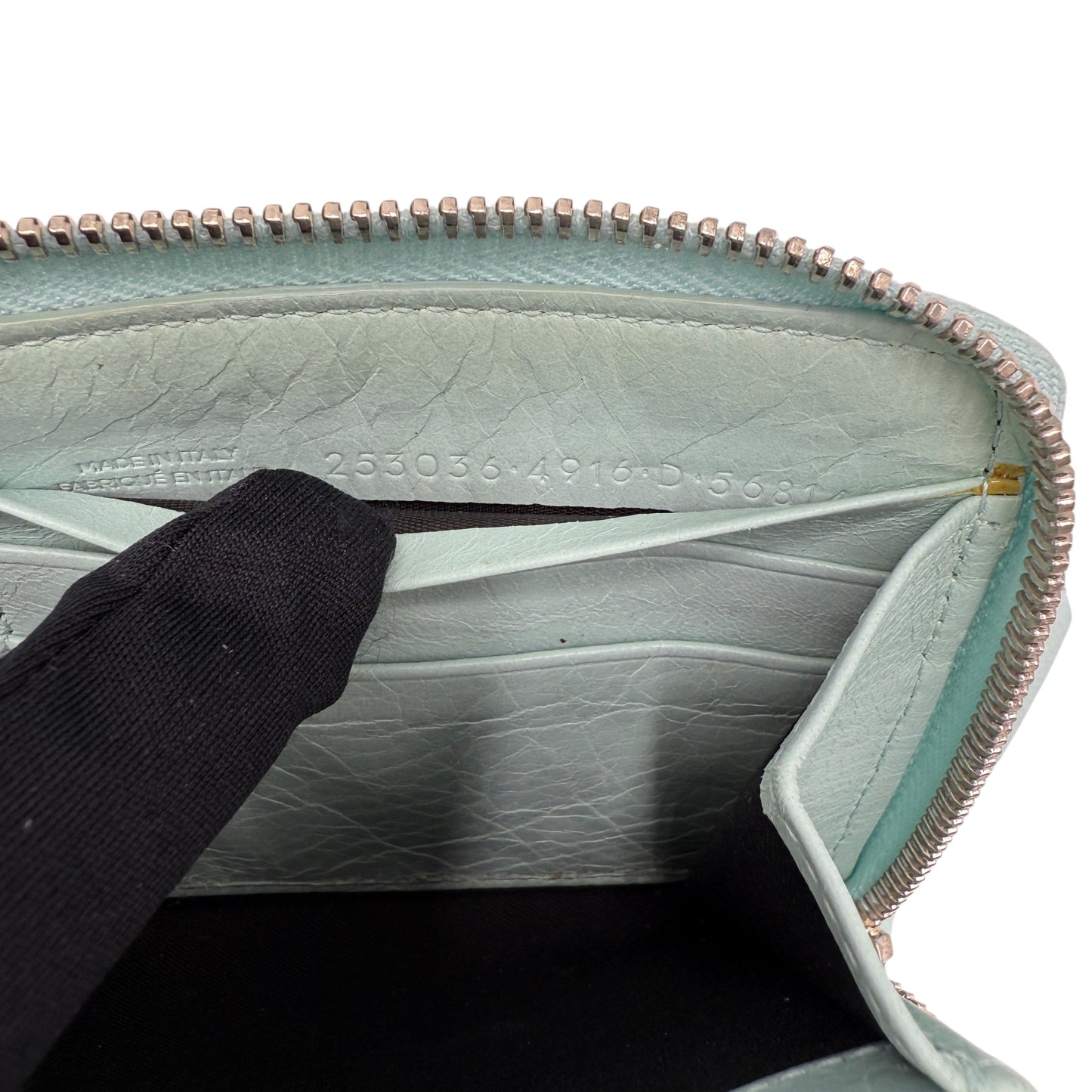 BALENCIAGA WALLET LIGHT BLUE