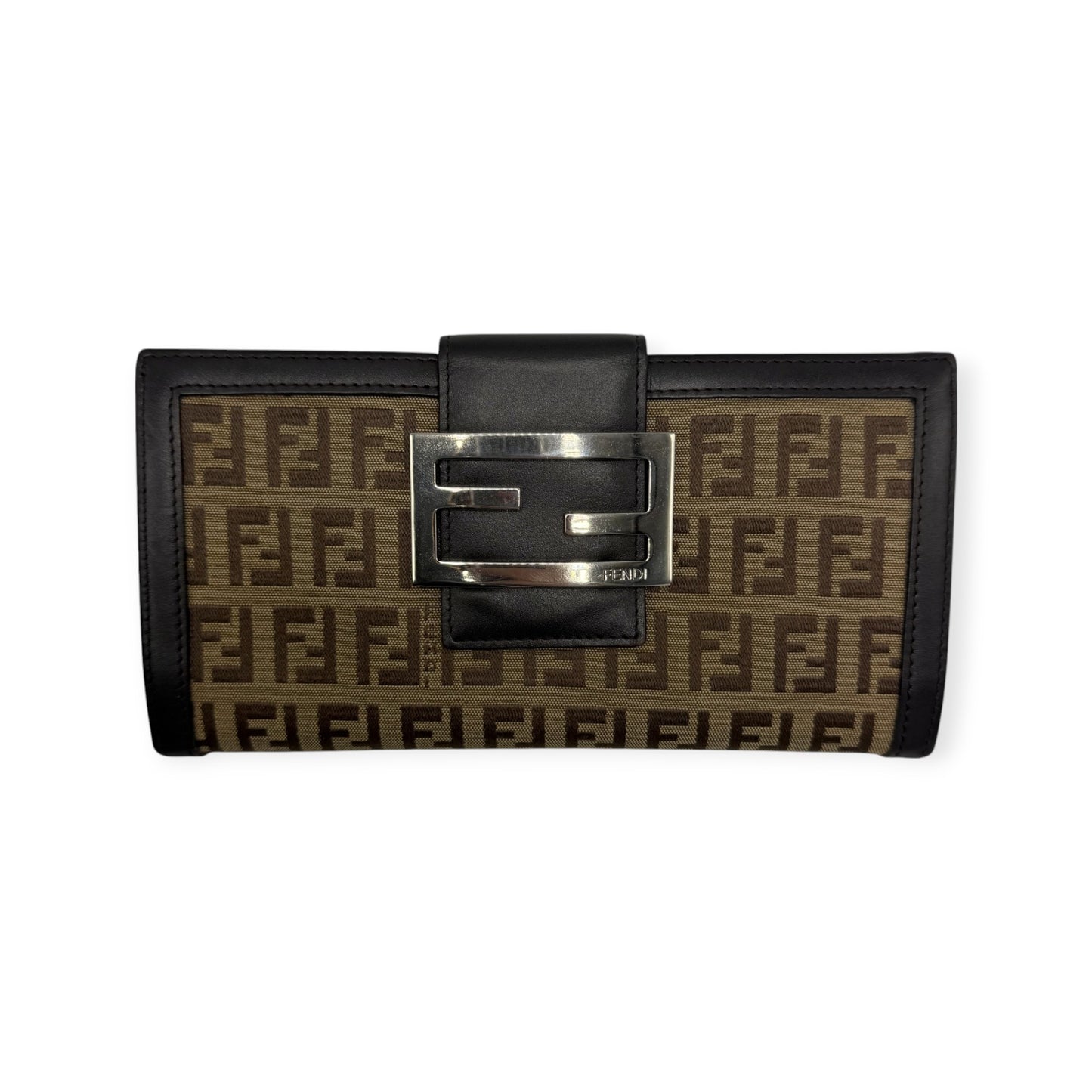 FENDI ZUCCA BIFOLD LONG WALLET