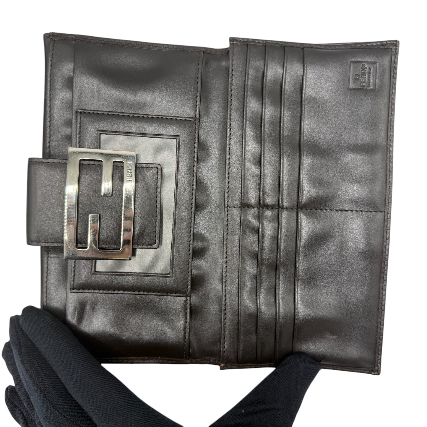 FENDI ZUCCA BIFOLD LONG WALLET