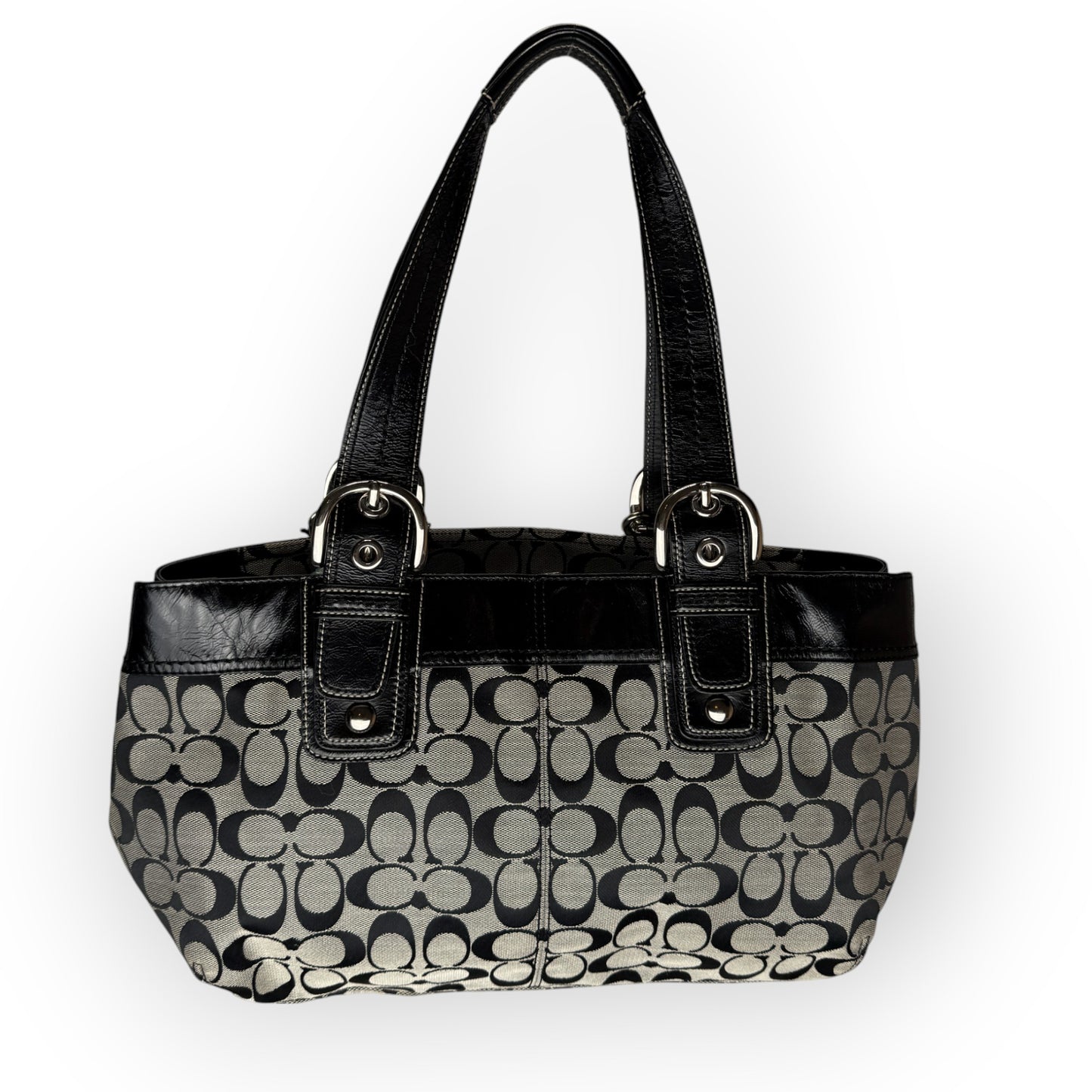 COACH GREY CANVAS BAG