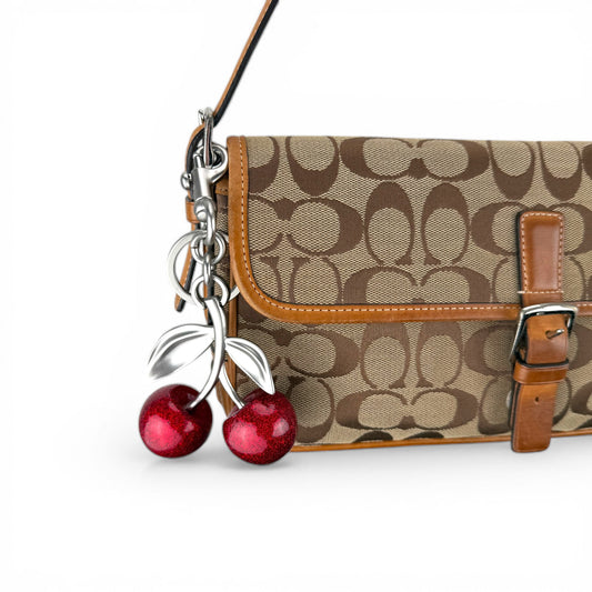 COACH SIGNATURE FLAP SHOULDER BAG