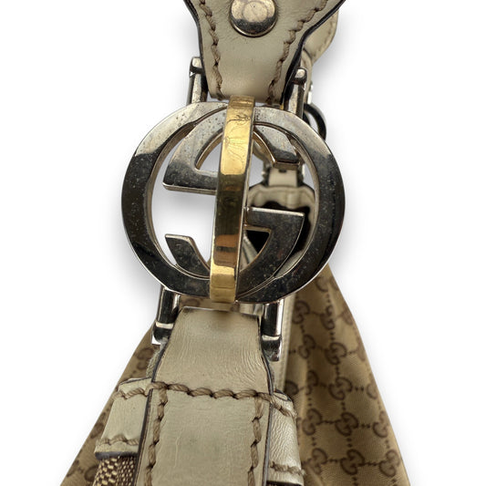 GUCCI GG CANVAS TWINS HOBO BAG