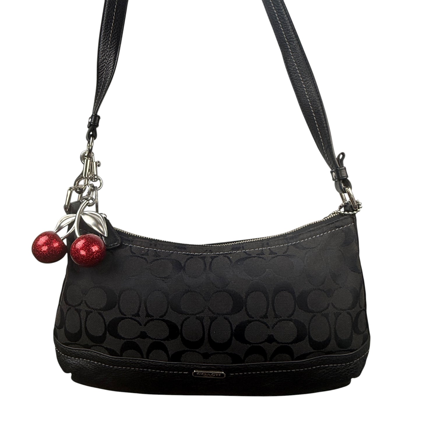 COACH SIGNATURE CANVAS & LEATHER CROSSBODY BAG