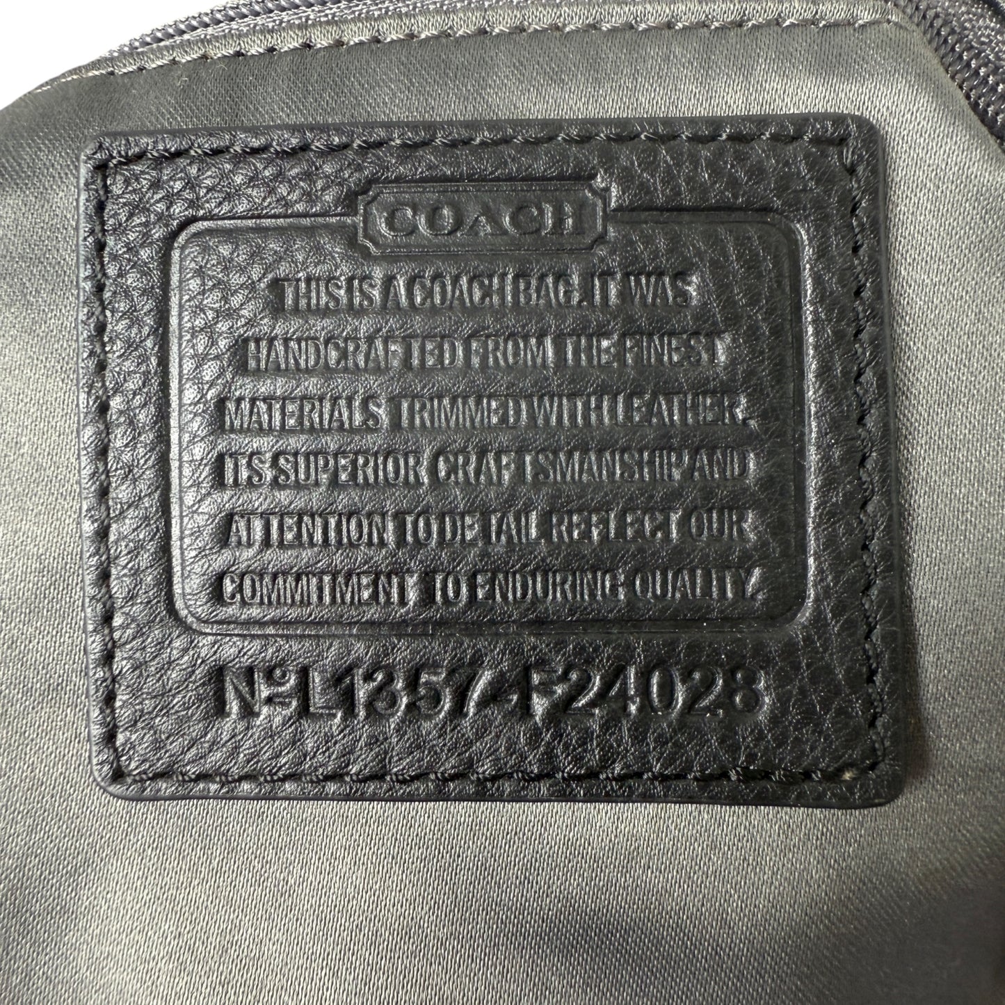 COACH SIGNATURE CANVAS & LEATHER CROSSBODY BAG