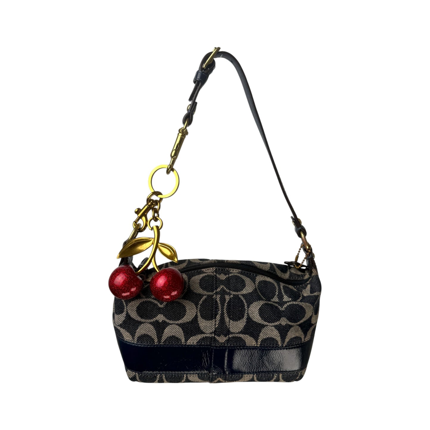COACH DENIM SIGNATURE MINI HOBO BAG