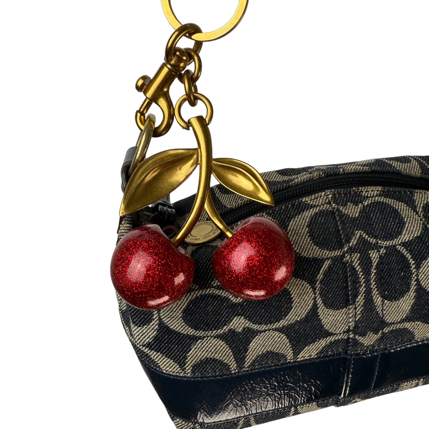 COACH DENIM SIGNATURE MINI HOBO BAG