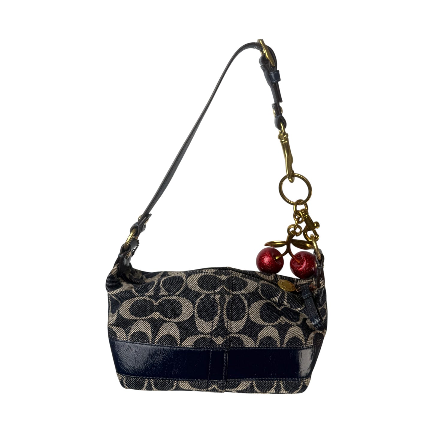 COACH DENIM SIGNATURE MINI HOBO BAG