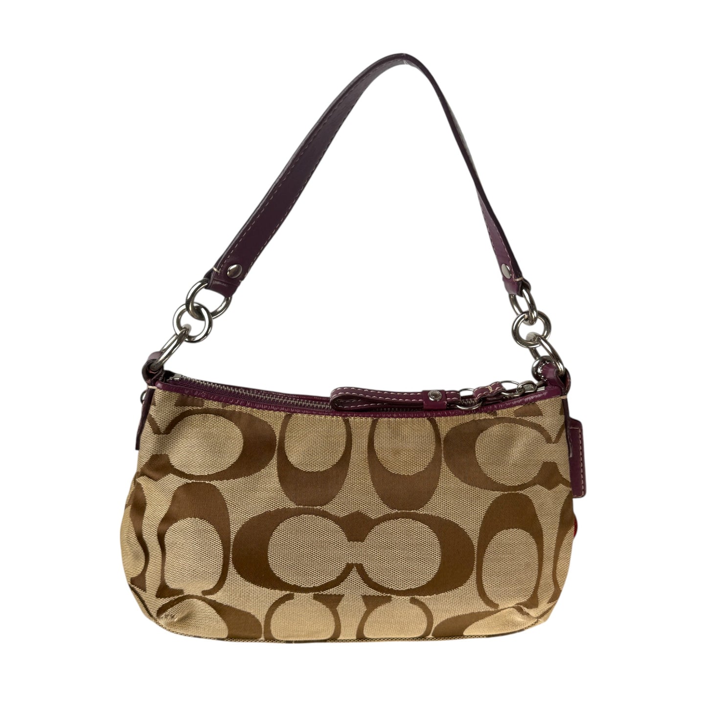 COACH SIGNATURE JACQUARD DEMI BAG LILA