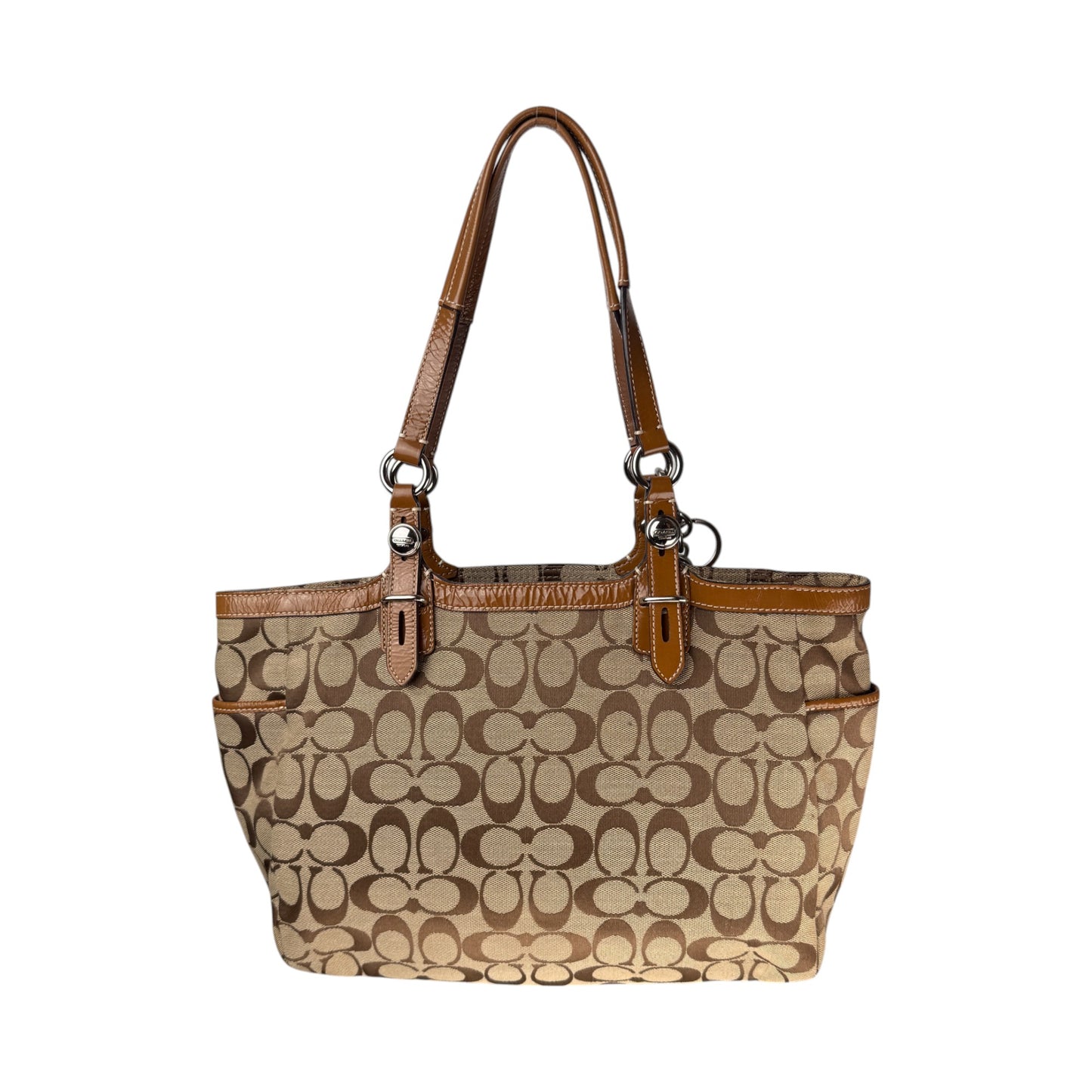 COACH SIGNATURE GALLERY TOTE SHOULDER BAG