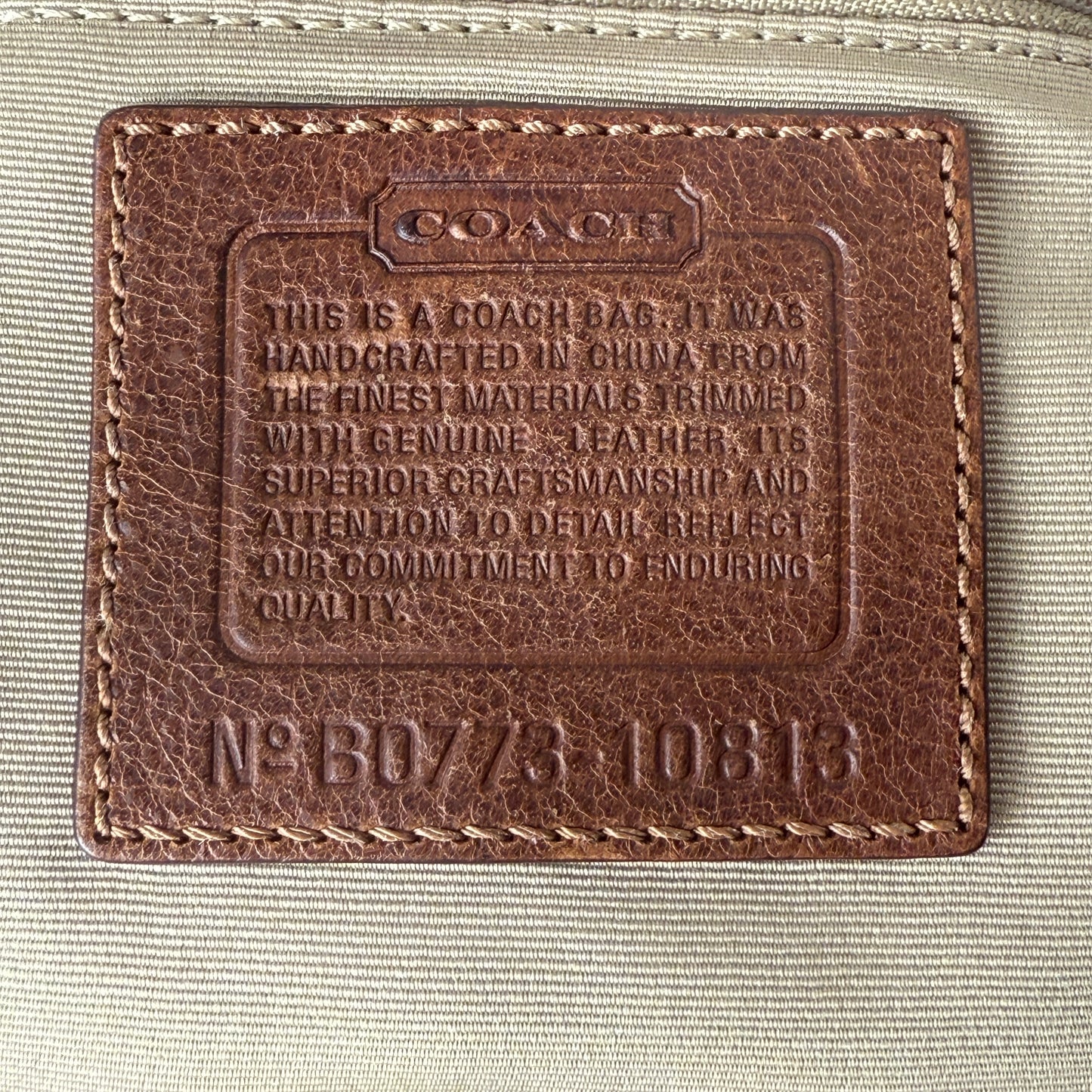 COACH PATCHWORK SHOULDER BAG