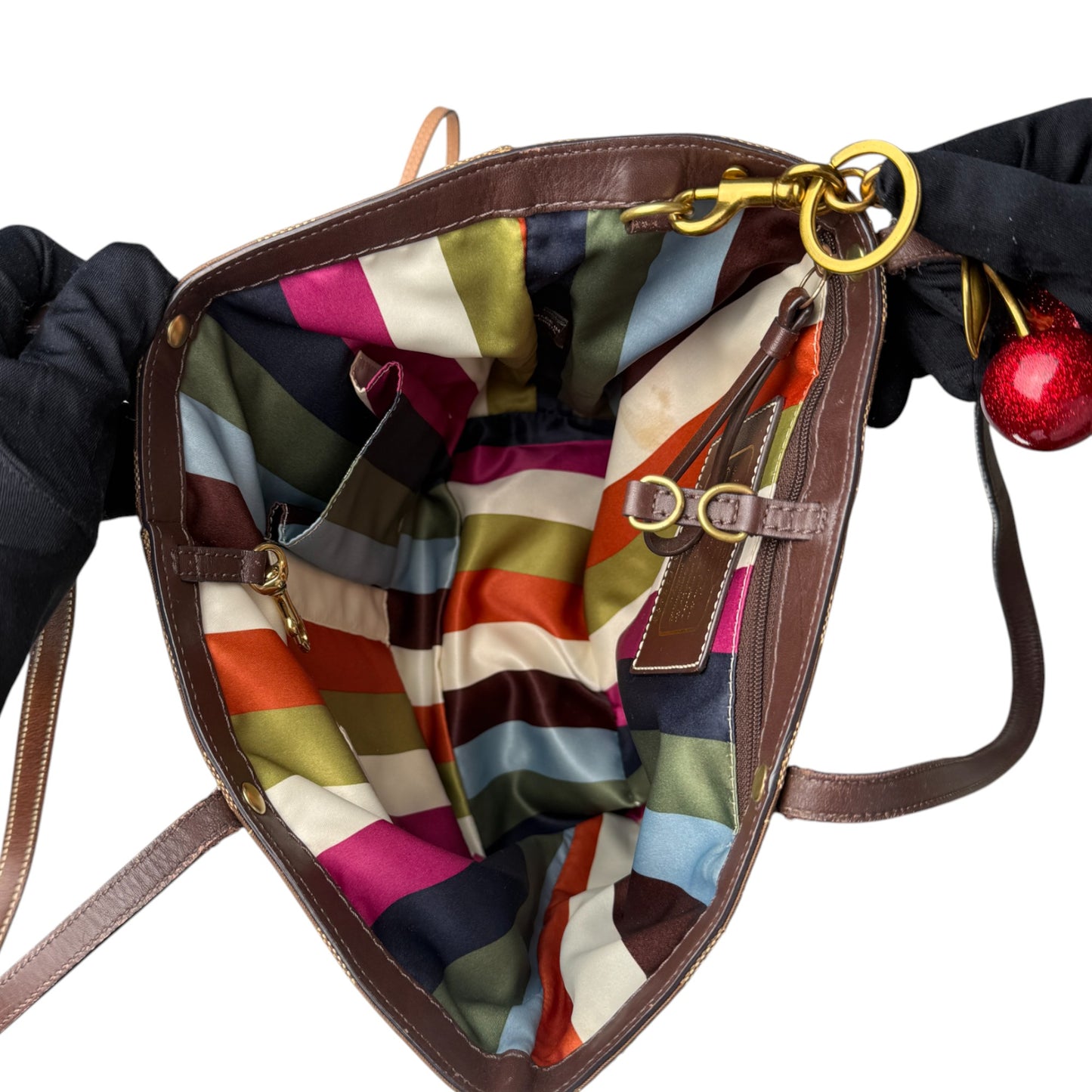 COACH SOHO PLEATED SIGNATURE TOTE