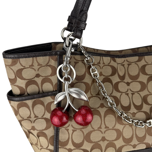 COACH SIGNATURE BROWN SHOPPER BAG