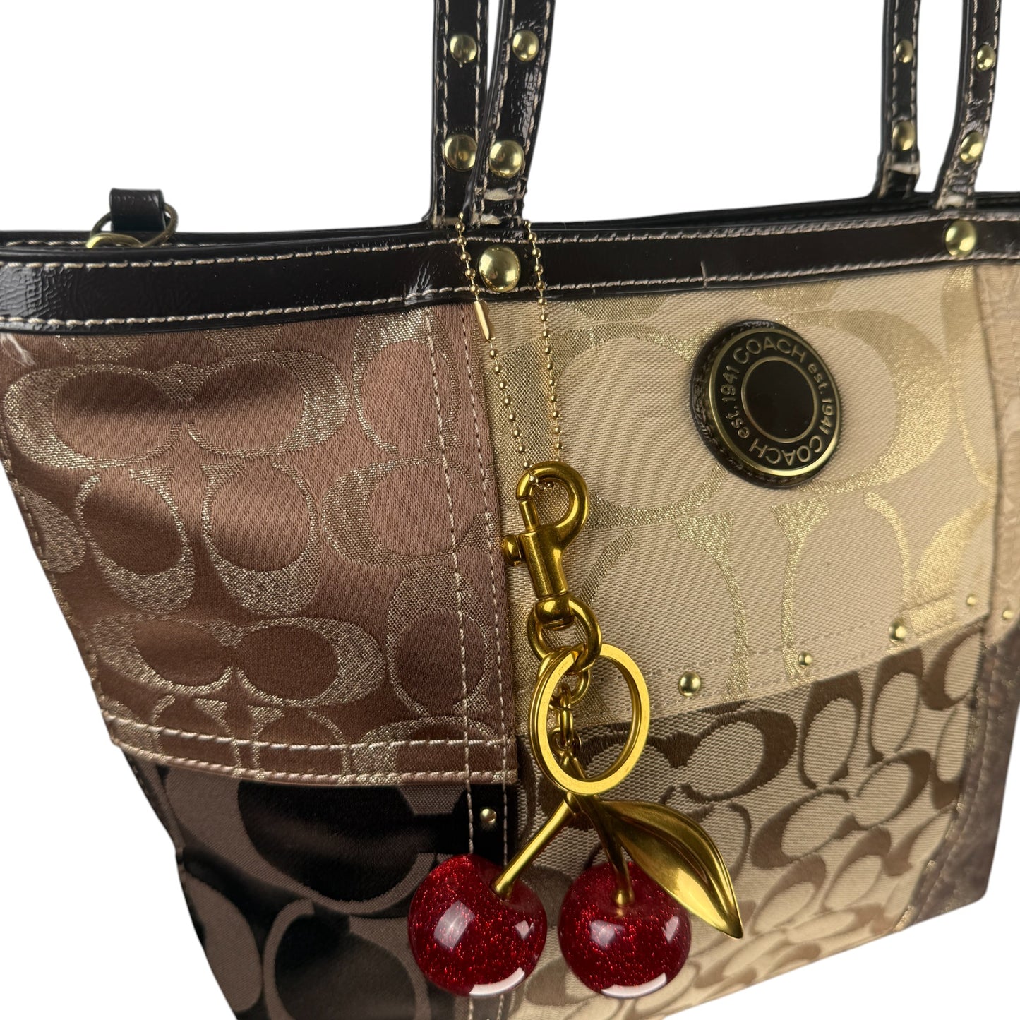 COACH SIGNATURE PATCHWORK LEGACY TOTE BAG