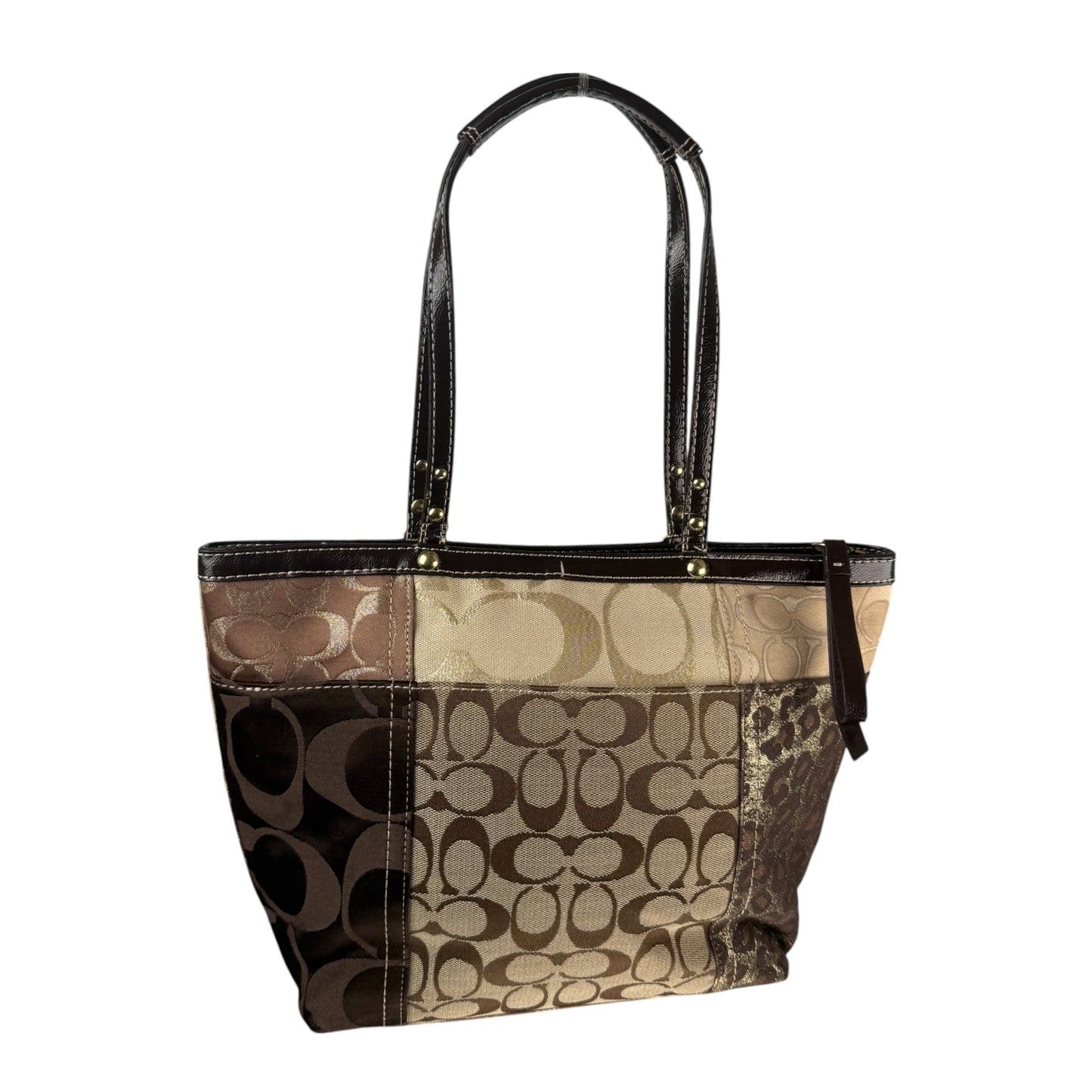 COACH SIGNATURE PATCHWORK LEGACY TOTE BAG