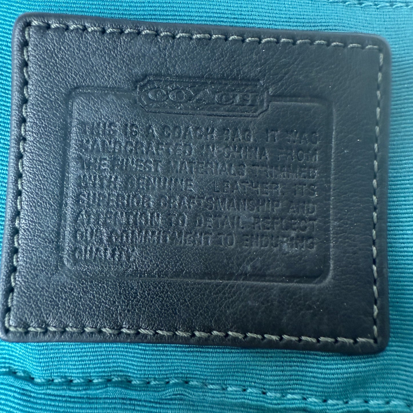 COACH MINI SIGNATURE MONOGRAM POUCH