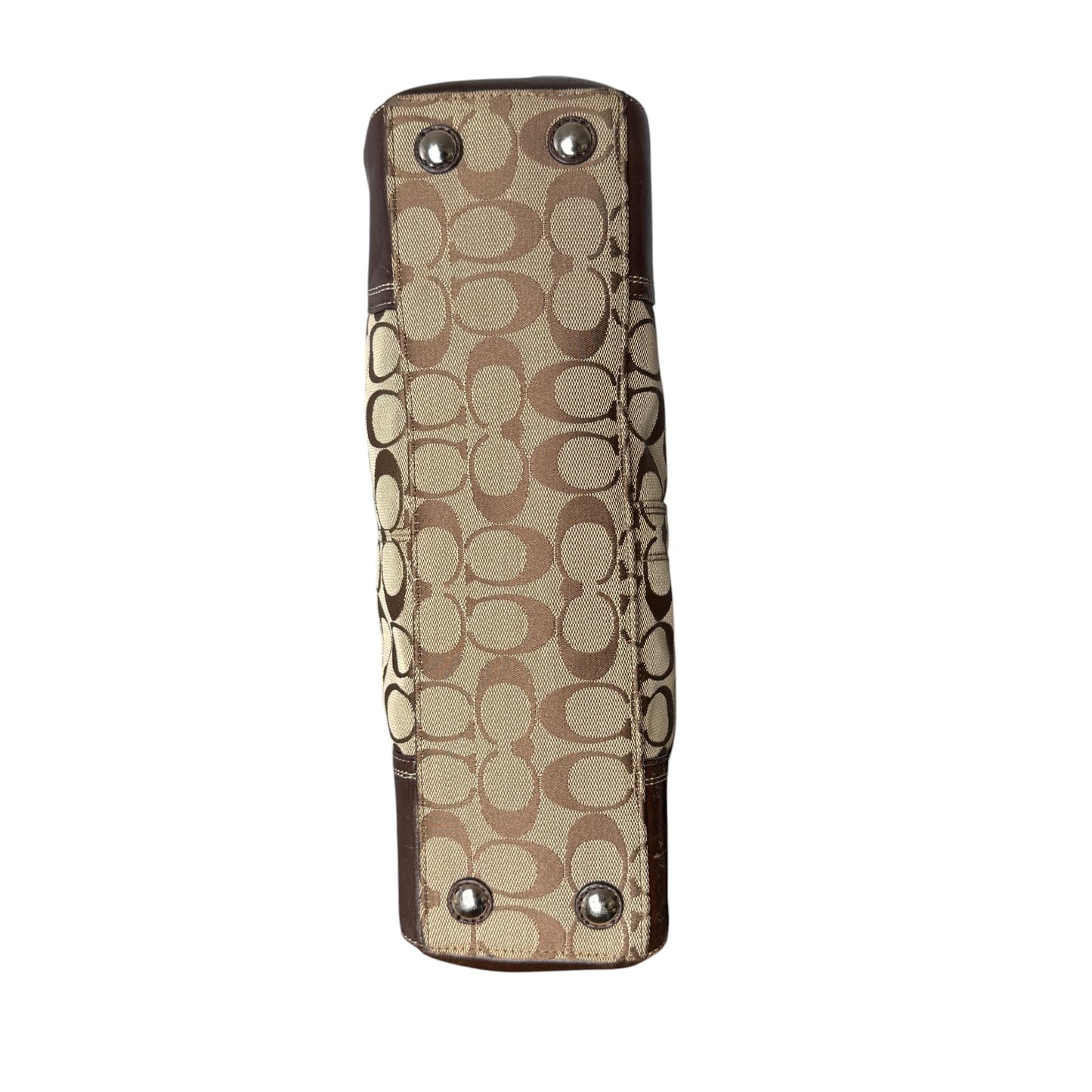 COACH SIGNATURE HAMPTONS TURNLOCK BAG