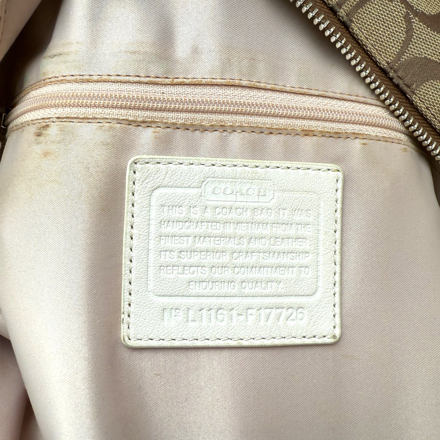 COACH SOHO PLEATED SIGNATURE TOTE