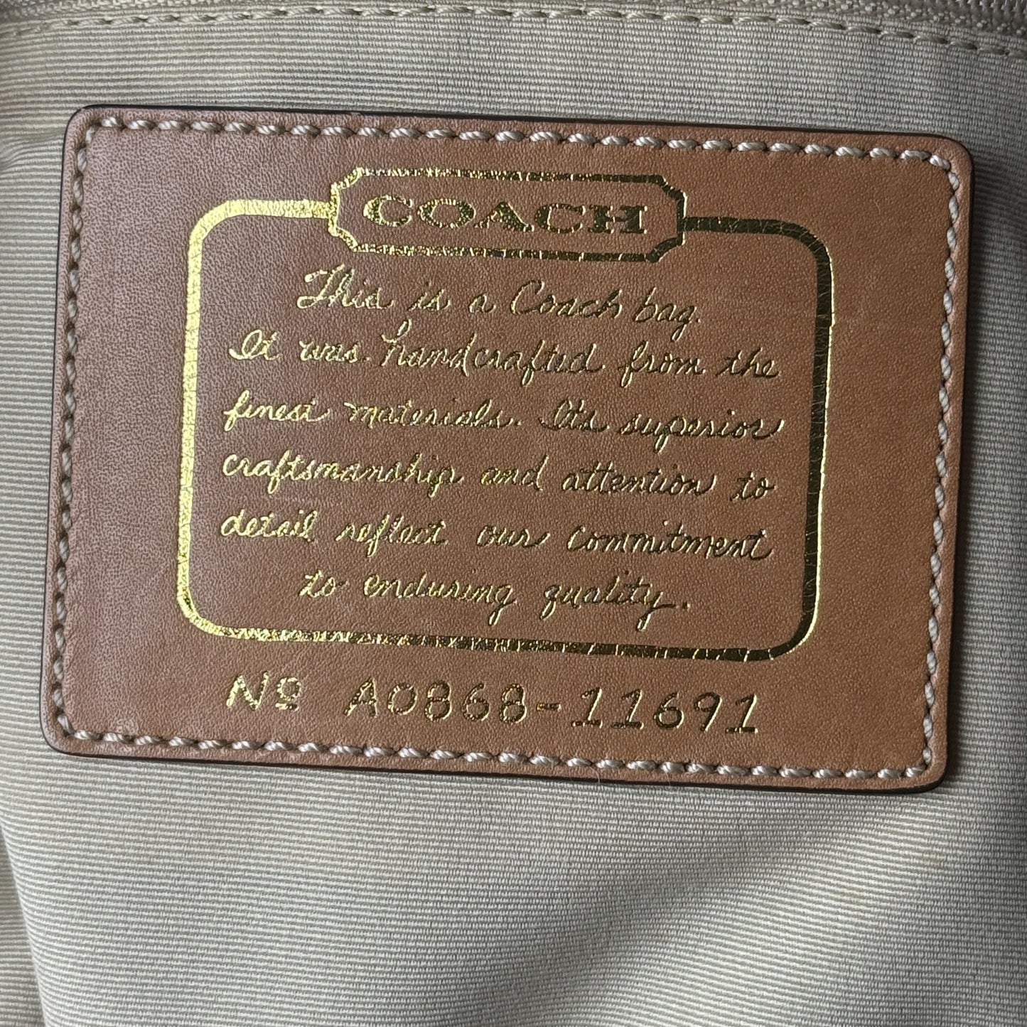 COACH SIGNATURE JACQUARD STRIPE BAG (LARGE)
