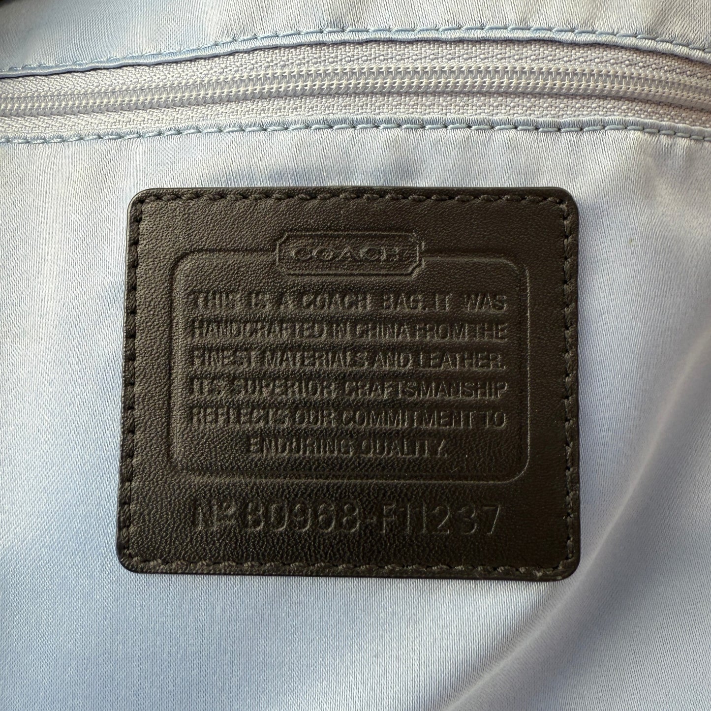 COACH SIGNATURE GALLERY TOTE SHOULDER BAG BLACK