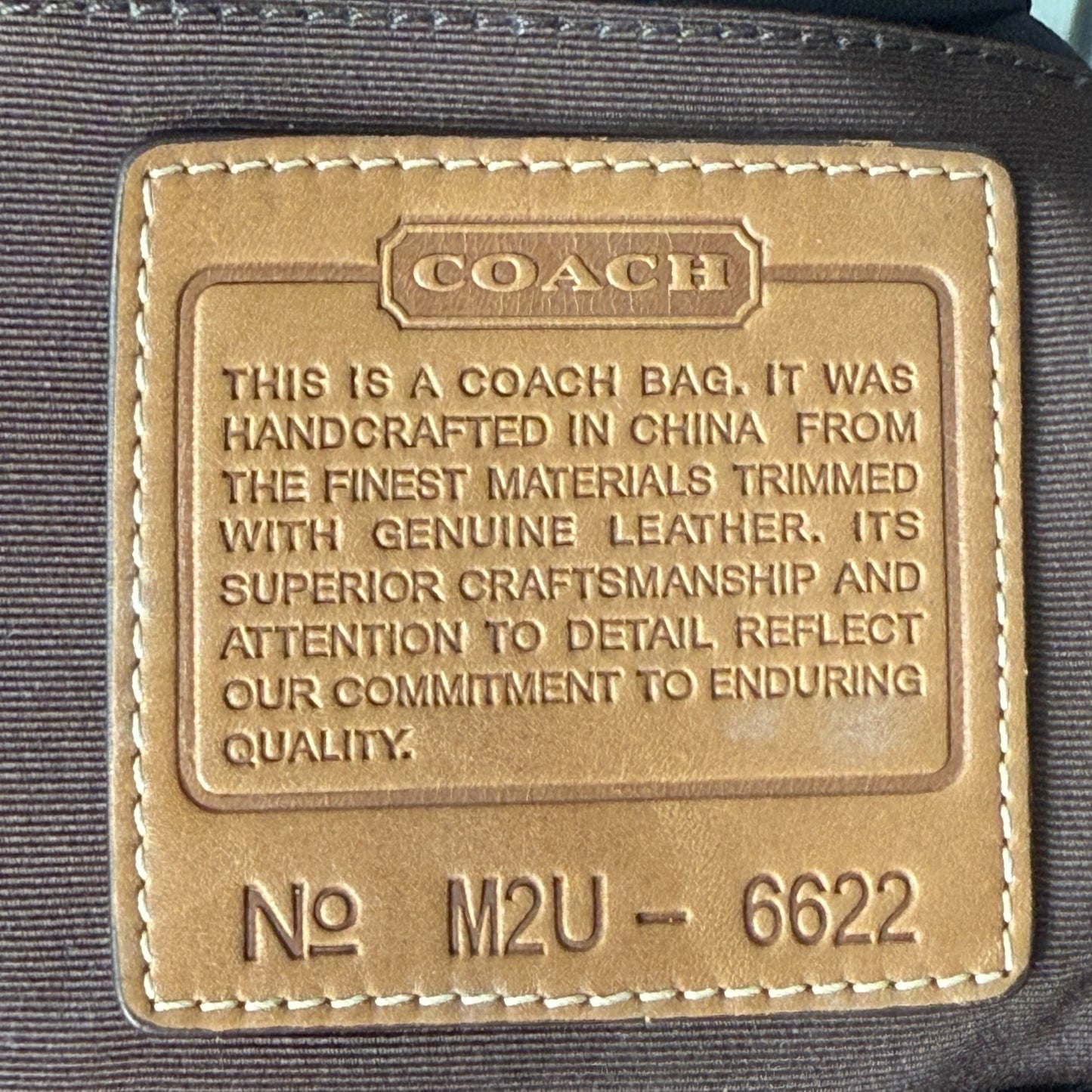 COACH SIGNATURE JACQUARD STRIPE BAG (LARGE)