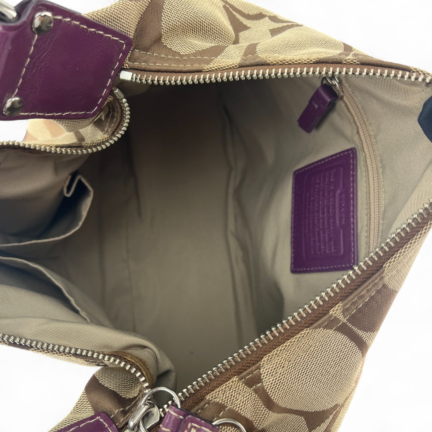 COACH SIGNATURE MINI BOSTON BAG