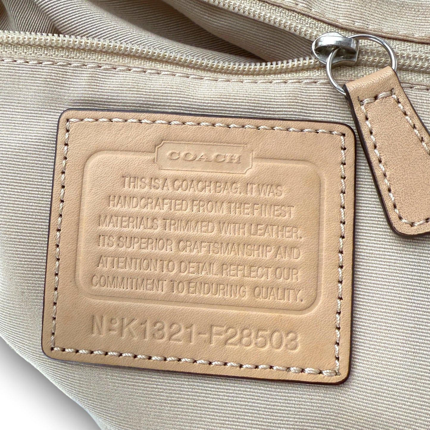 COACH SIGNATURE DEVIN STRIPE BAG