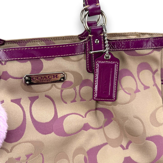 COACH SIGNATURE OPTIC GALLERY TOTE BAG
