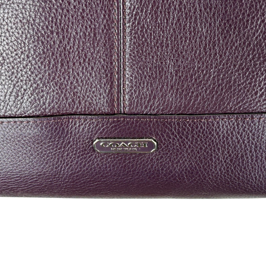 COACH SIGNATURE PURPLE SHOPPER BAG