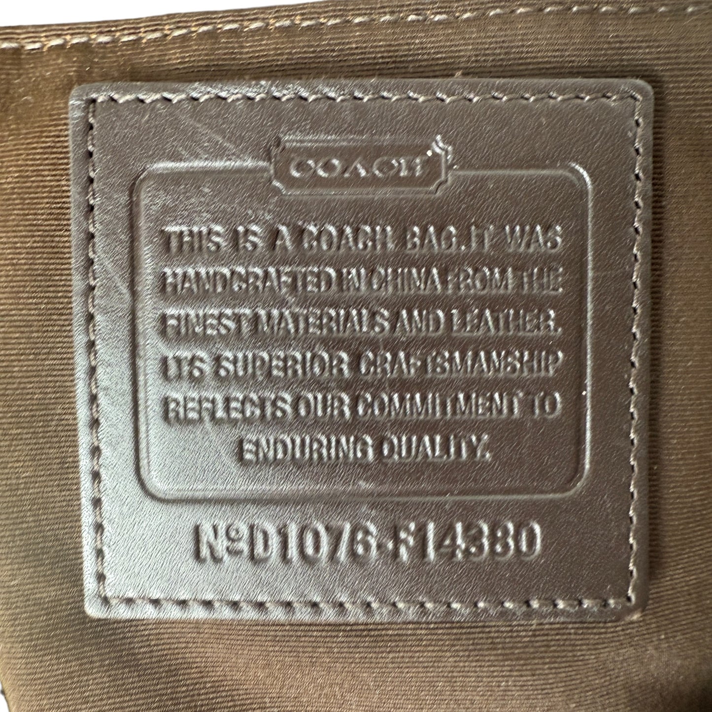 COACH ERGO PLEATED HOBO BAG