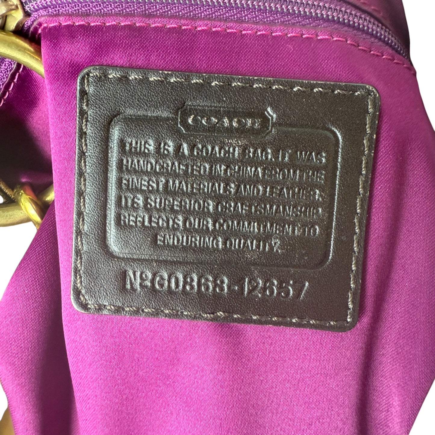 COACH SIGNATURE CARLY PURSE DUFFLE SAC BAG