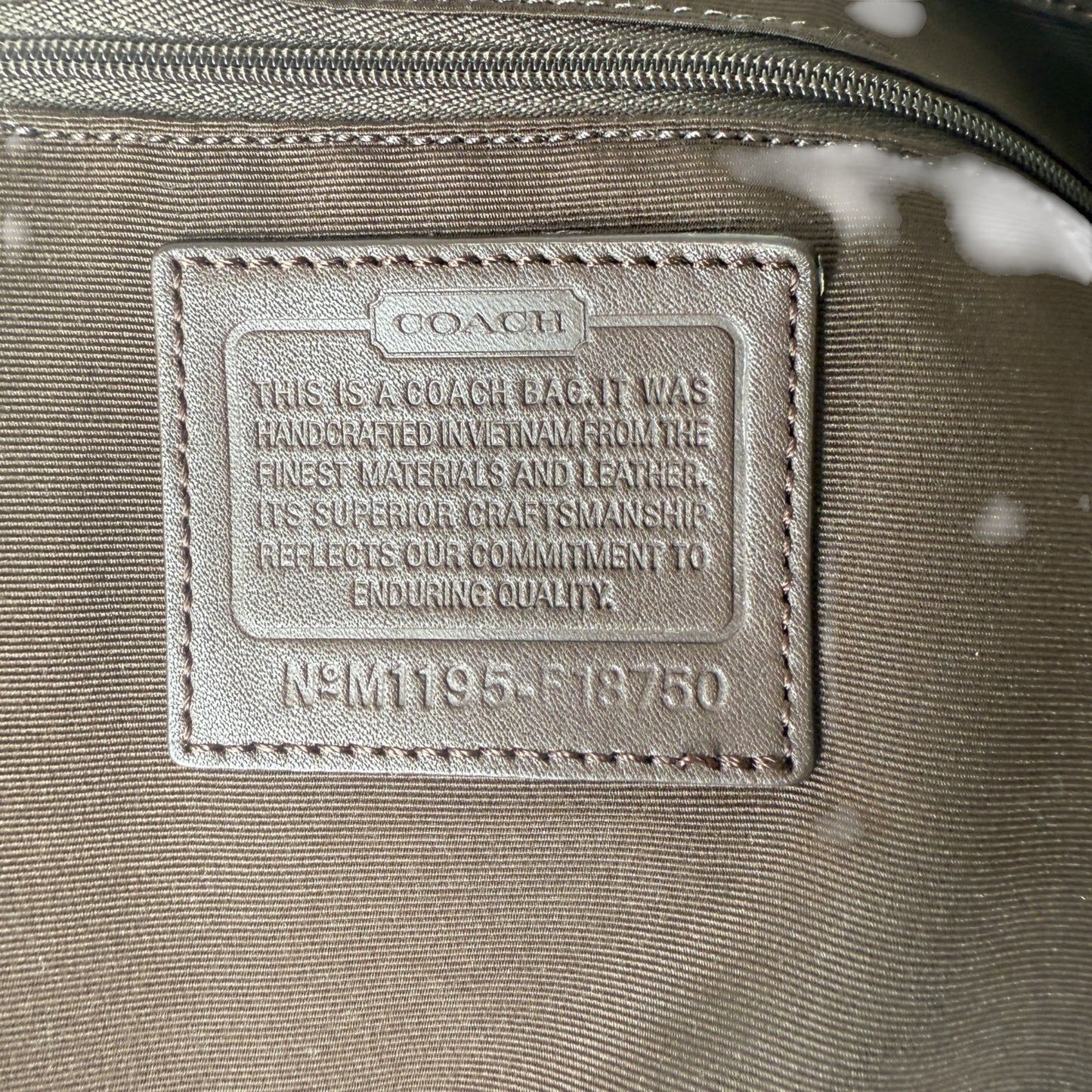 COACH SIGNATURE JACQUARD STRIPE BAG (LARGE)