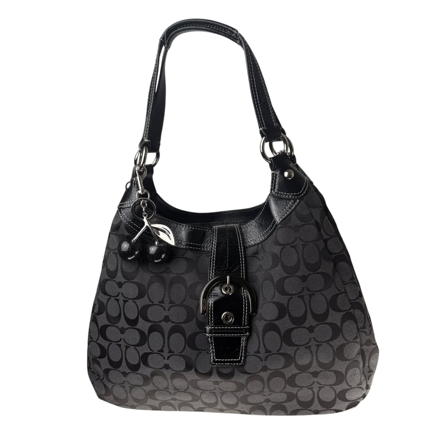 COACH SIGNATURE JACQUARD STRIPE BAG (LARGE)