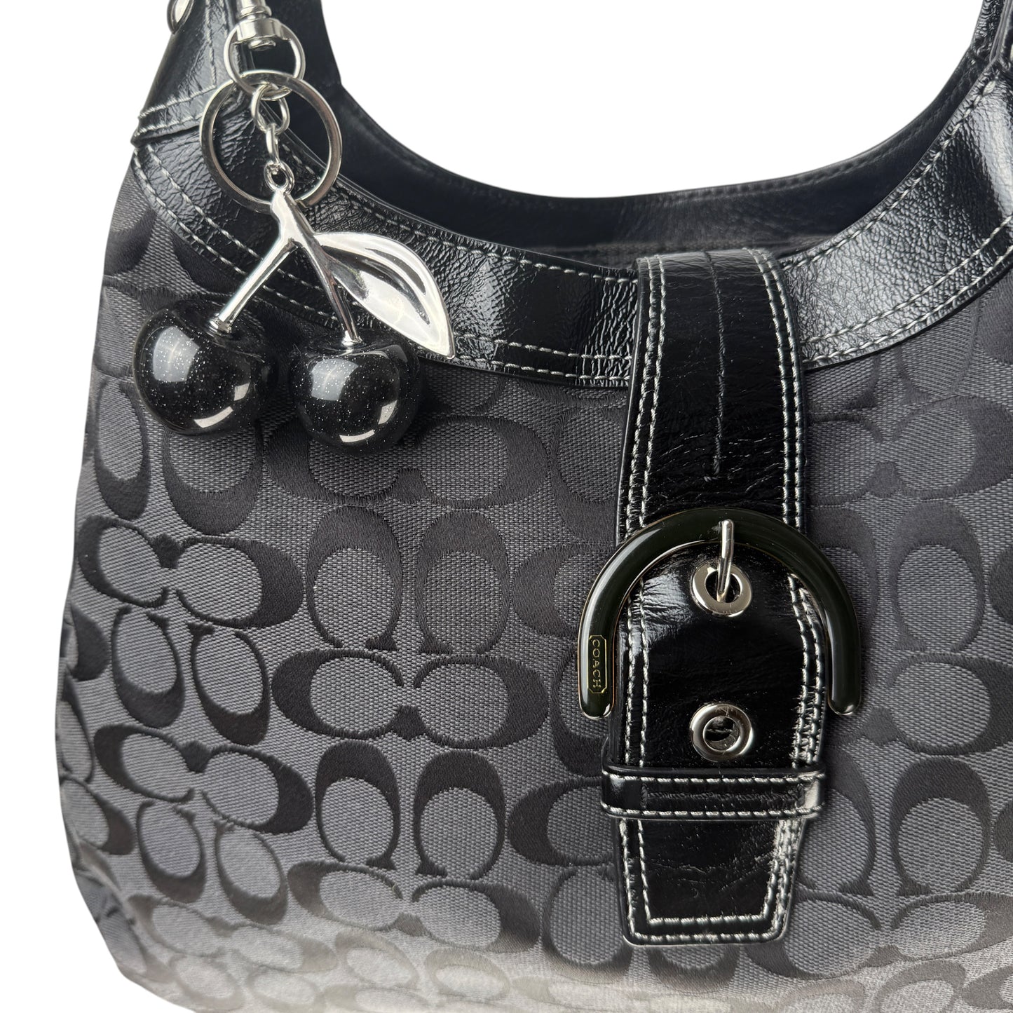 COACH SIGNATURE JACQUARD STRIPE BAG (LARGE)