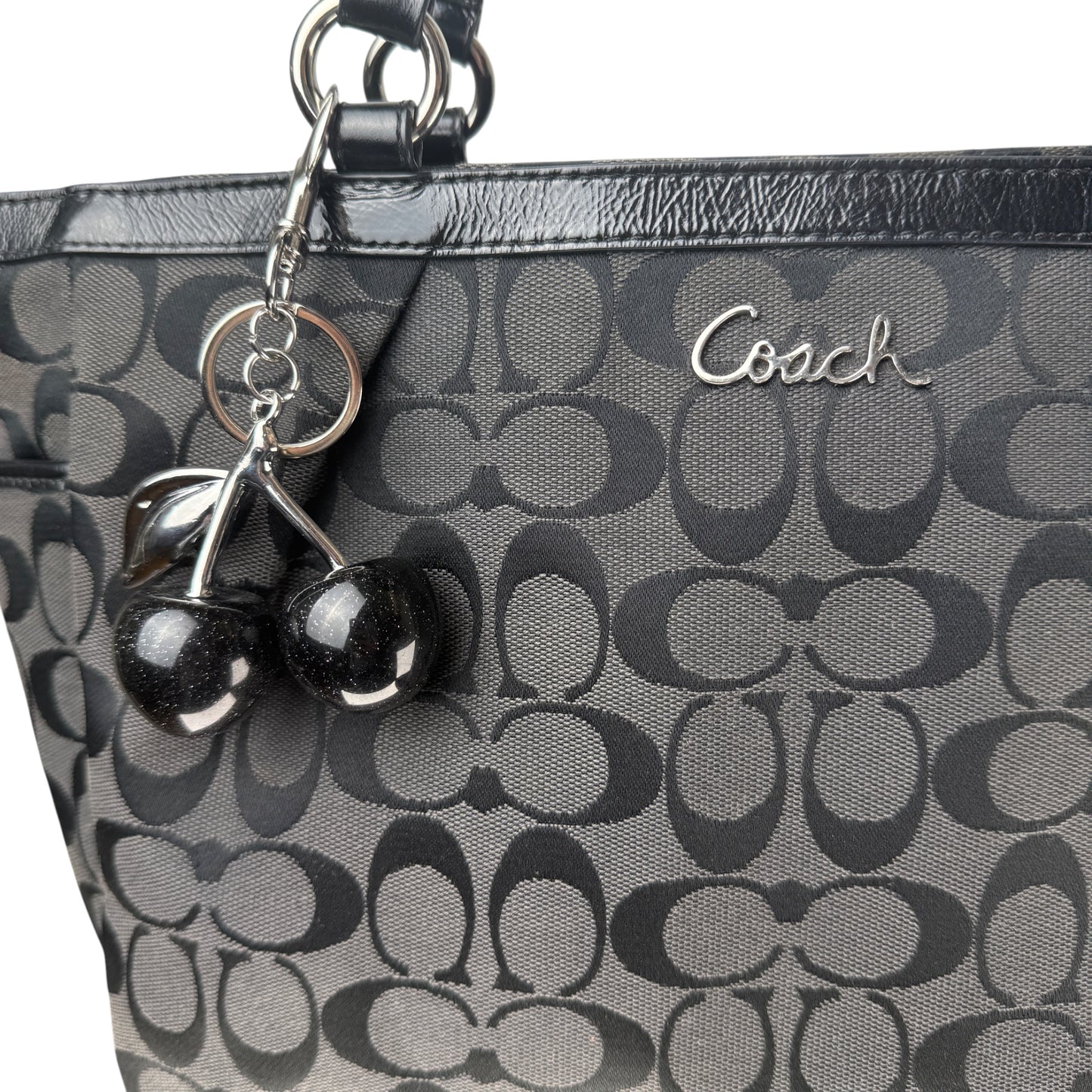 COACH SIGNATURE JACQUARD STRIPE BAG (LARGE)