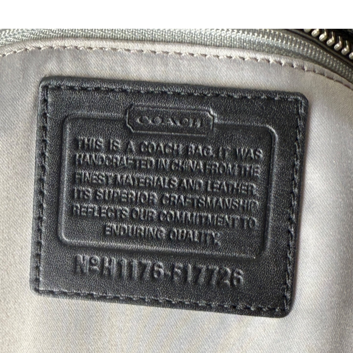 COACH SIGNATURE JACQUARD STRIPE BAG (LARGE)
