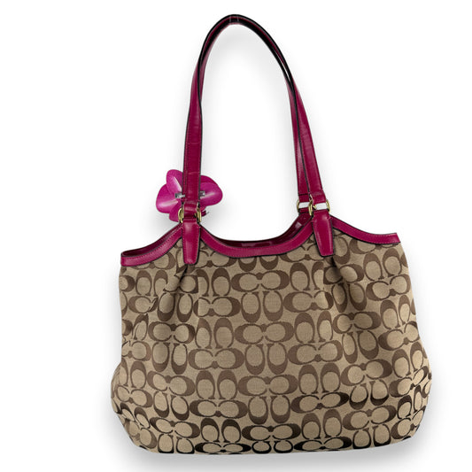 COACH SIGNATURE DEVIN STRIPE BAG