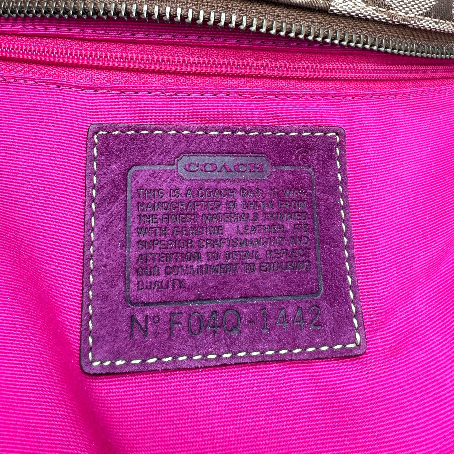COACH SOHO PLEATED SIGNATURE TOTE