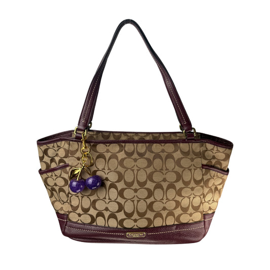 COACH SIGNATURE CANVAS SHOPPER