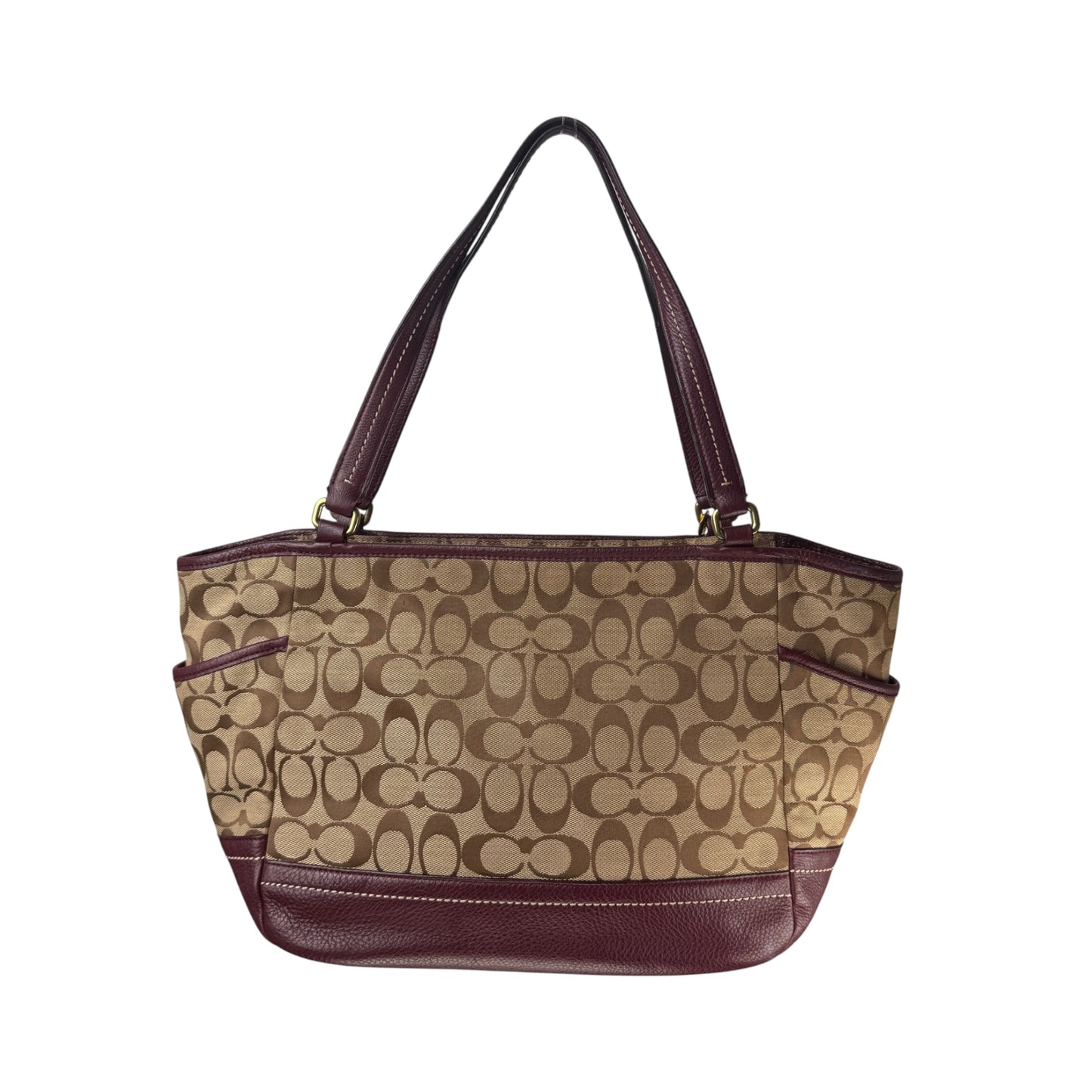 COACH SIGNATURE CANVAS SHOPPER