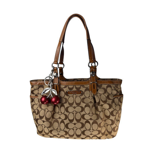 COACH SIGNATURE GALLERY TOTE SHOULDER BAG