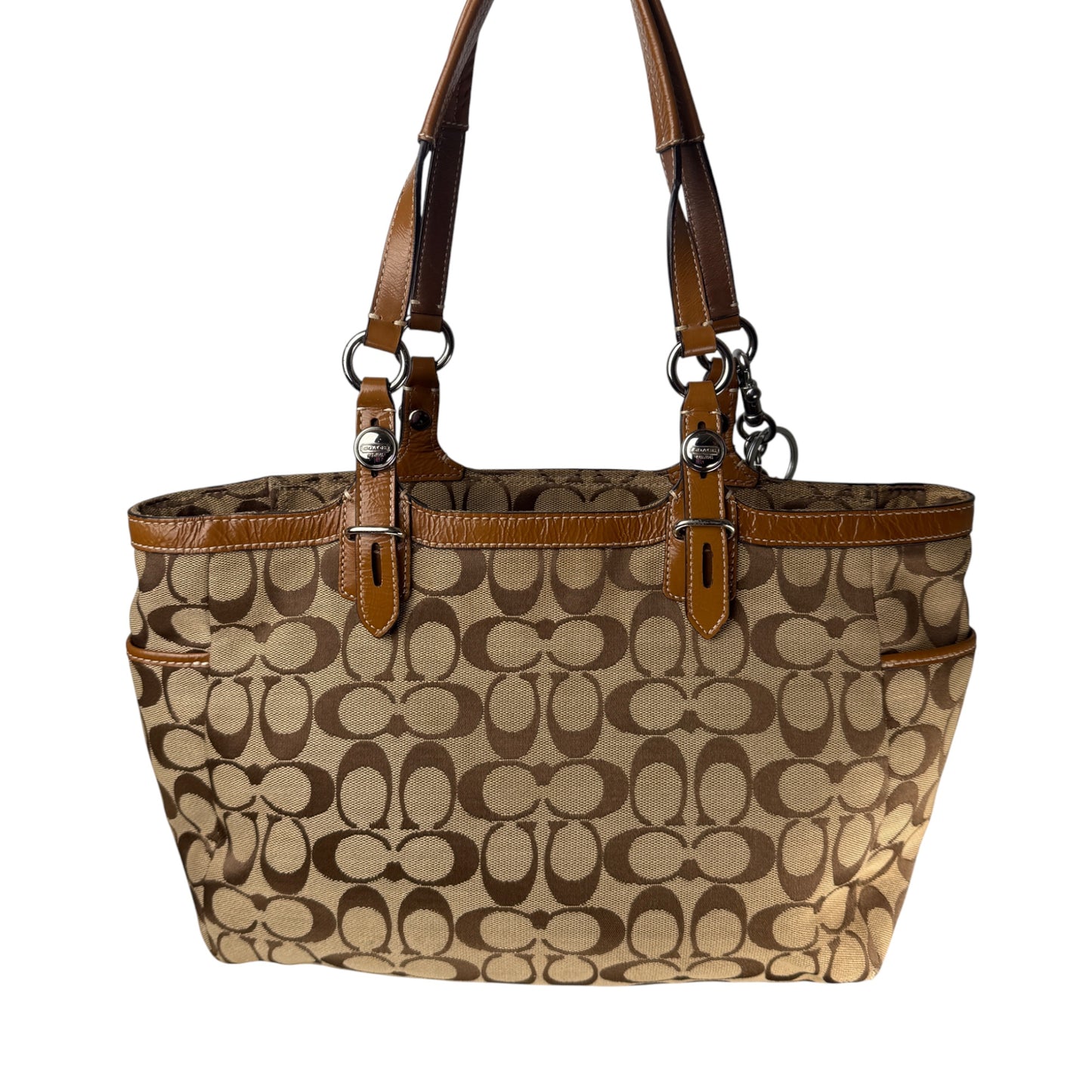 COACH SIGNATURE GALLERY TOTE SHOULDER BAG