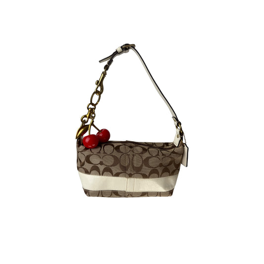 COACH SIGNATURE STRIPE MINI HOBO BAG