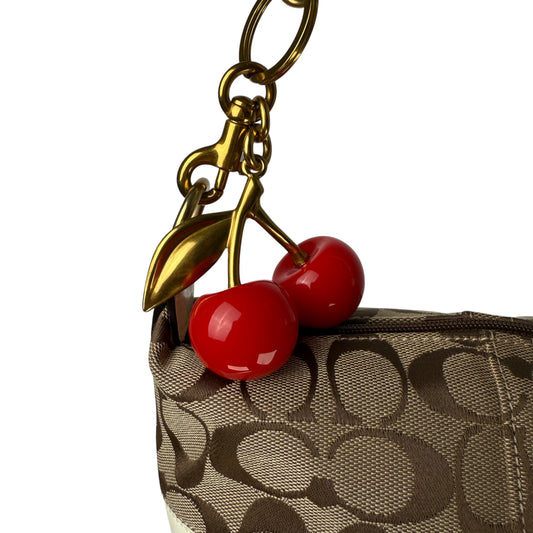 COACH SIGNATURE STRIPE MINI HOBO BAG