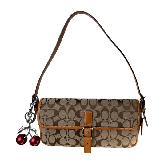 COACH SIGNATURE EAST WEST SHOULDER BAG