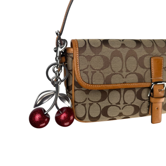 COACH SIGNATURE EAST WEST SHOULDER BAG